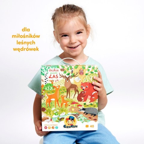 Puzzle Dzikie puzzle - Las 40 elementów CzuCzu