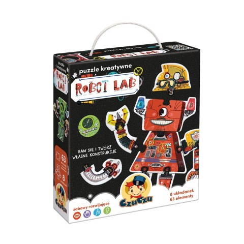 Puzzle kreatywne 63 elementy - Robot Lab CzuCzu