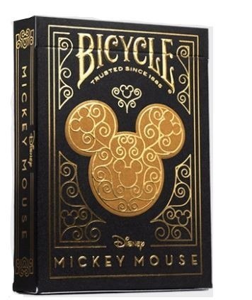 Karty Black & Gold Mickey Bicycle