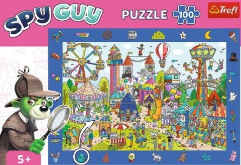 Puzzle 100 elementów Obserwacyjne Spy Guy Wesołe miasteczko Trefl