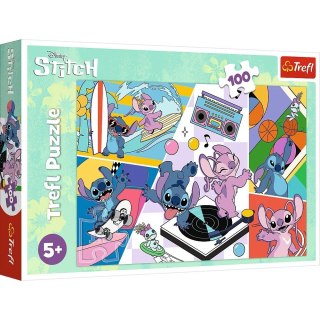 Puzzle 100 elementów Wspomnienia Lilo i Stitch Trefl