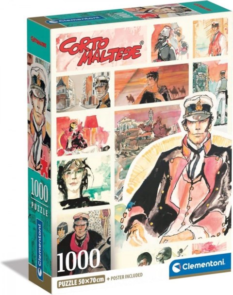 Puzzle 1000 elementów Compact Corto Maltese Clementoni