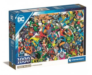 Puzzle 1000 elementów Compact DC Comics Liga Sprawiedliwych (Justice League) Clementoni