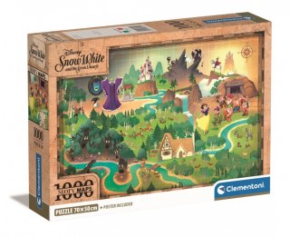 Puzzle 1000 elementów Compact Story Maps Królewna Śnieżka Clementoni