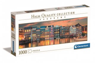 Puzzle 1000 elementów Panorama High Quality Bright Amsterdam Clementoni