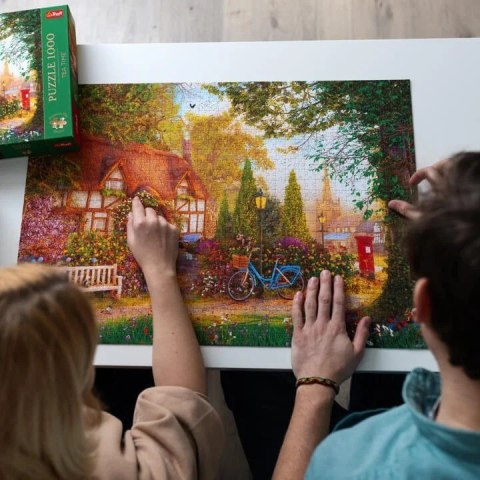 Puzzle 1000 elementów Premium Plus Domek pod strzechą Trefl