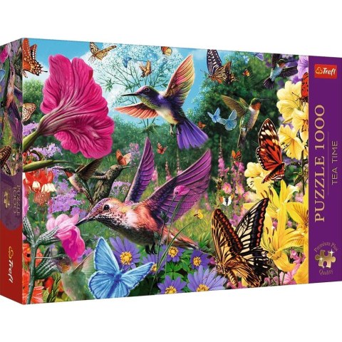 Puzzle 1000 elementów Premium Plus Tea Time Ogród ptaków Trefl