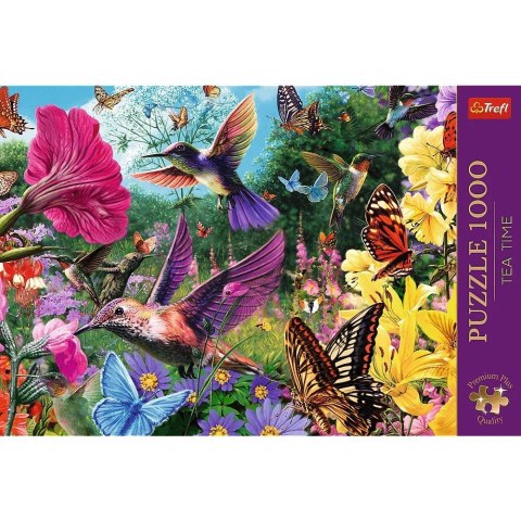 Puzzle 1000 elementów Premium Plus Tea Time Ogród ptaków Trefl