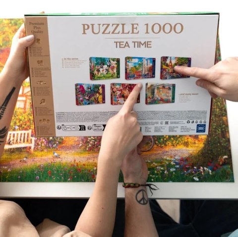 Puzzle 1000 elementów Premium Urocza chatka w lesie Trefl