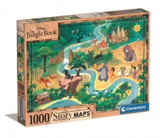 Puzzle 1000 elementów Story Maps Księga Dżungli Clementoni