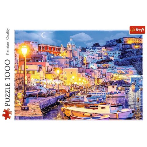 Puzzle 1000 elementów Wyspa Procida nocą Włochy Trefl