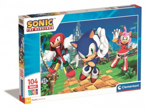 Puzzle 104 elementy Maxi Sonic Clementoni