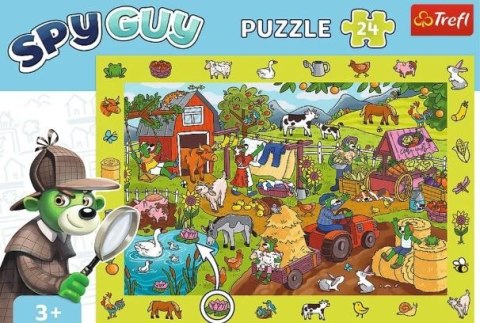 Puzzle 24 elementy Obserwacyjne Spy Guy Farma Trefl