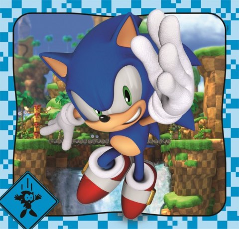 Puzzle 3x48 elementów Sonic Clementoni