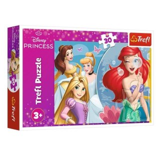 Puzzle 30 elementów Piękny dzień księżniczek Disney Princess Trefl