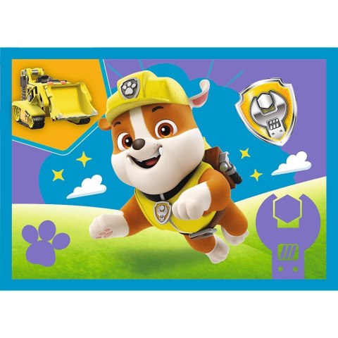 Puzzle 4w1 Biegnące pieski Psi Patrol (Paw Patrol) Trefl