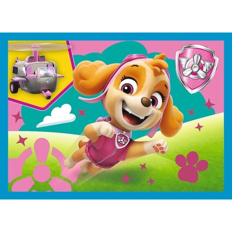 Puzzle 4w1 Biegnące pieski Psi Patrol (Paw Patrol) Trefl