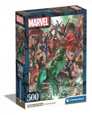 Puzzle 500 elementów Compact The Avengers Clementoni