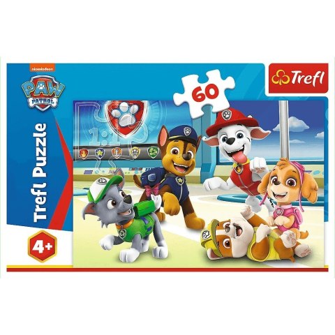 Puzzle 60 elementów W świecie piesków Psi Patrol (Paw Patrol) Trefl