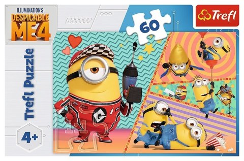 Puzzle 60 elementów Wesołe Minionki Trefl