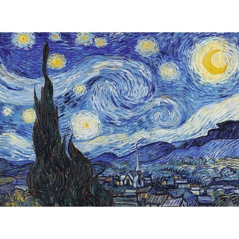 Puzzle drewniane 200 elementów Gwiaździsta Noc Vincent van Gogh Trefl