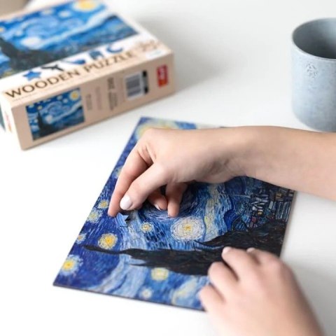 Puzzle drewniane 200 elementów Gwiaździsta Noc Vincent van Gogh Trefl