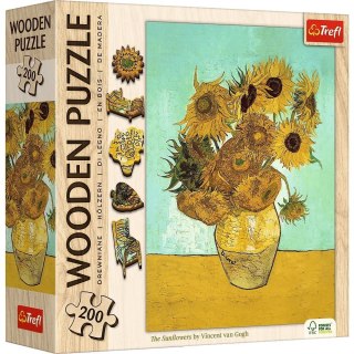 Puzzle drewniane 200 elementów Słoneczniki Vincent van Gogh Trefl