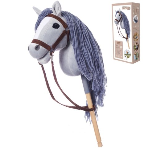 Koń na kiju Hobby Horse HOPPIHORSE A3 szary Tootiny