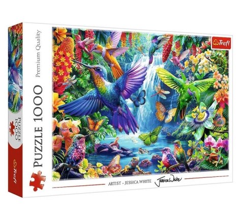 Puzzle 1000 elementów Kolibry w tropikach Trefl