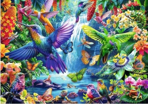 Puzzle 1000 elementów Kolibry w tropikach Trefl