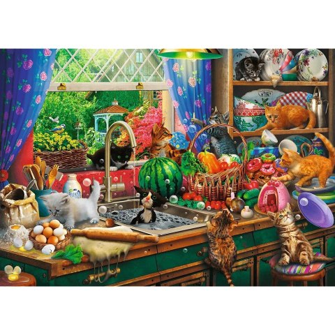 Puzzle 1000 elementów Premium Plus Kociaki rozrabiaki Trefl