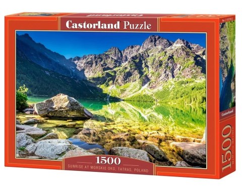 Puzzle 1500 elementów Morskie Oko Wschód Słońca Tatry Castor