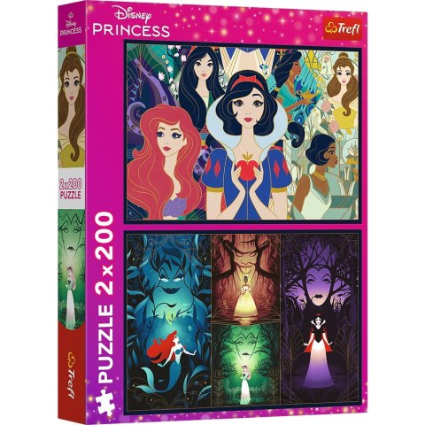 Puzzle 2x200 elementów Czarujące Księżniczki Disney Princess Trefl