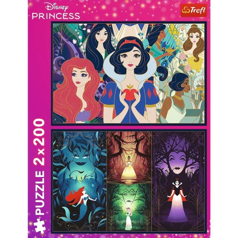 Puzzle 2x200 elementów Czarujące Księżniczki Disney Princess Trefl