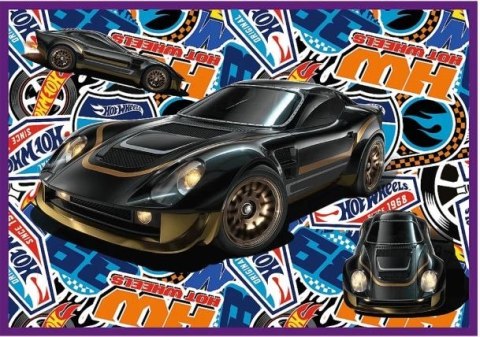 Puzzle 4x250 Wyścigowe auta Hot Wheels Trefl