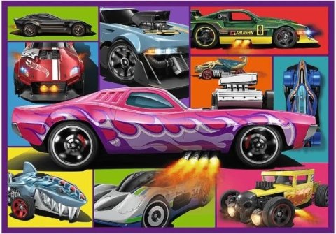 Puzzle 4x250 Wyścigowe auta Hot Wheels Trefl