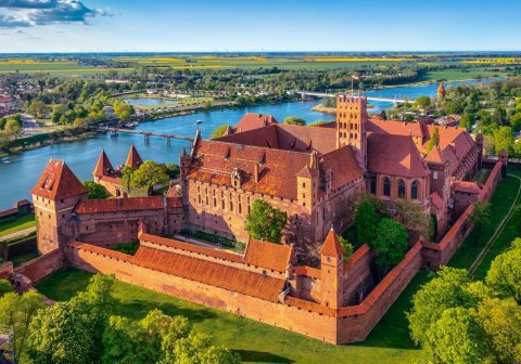 Puzzle 500 elementów Widok na Zamek Malbork Polska Castor