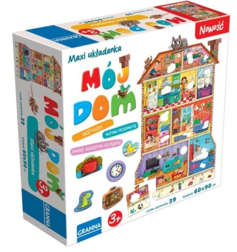 Puzzle Maxi układanka z dziurkami Mój dom Granna