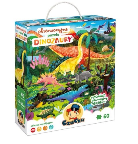 Puzzle obserwacyjne - Dinozaury CzuCzu