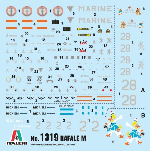 Model plastikowy Rafale M Operations Exterieures Italeri