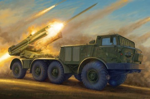 Model plastikowy Russian 9p140 TEL of 9K57 Uragan Multiple Launch Rocket System Trumpeter