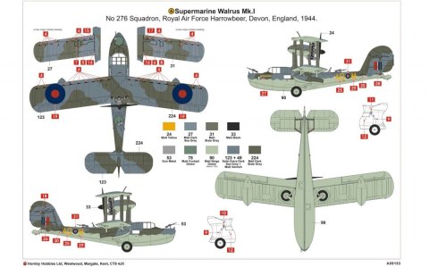 Model plastikowy Supermarine Walrus Mk.I Airfix