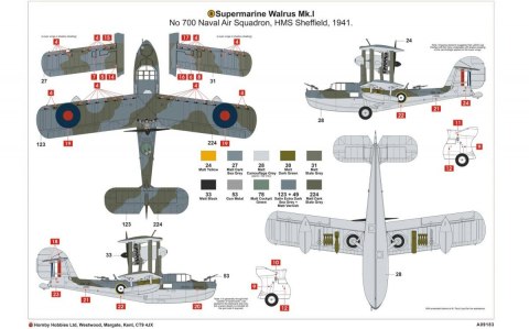 Model plastikowy Supermarine Walrus Mk.I Airfix