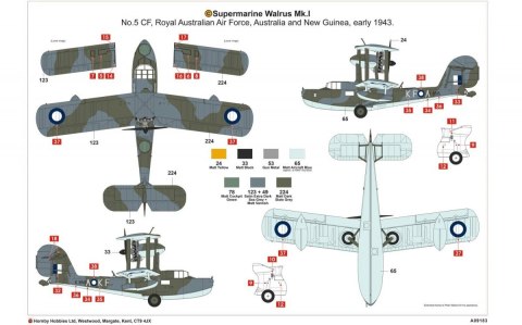 Model plastikowy Supermarine Walrus Mk.I Airfix