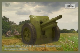 Model plastikowy Polish Wz.14/19 100 mm Howitzer-Motorized Ar Ibg