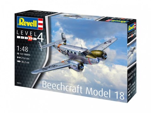 Model plastikowy Samolot Beechcraft model 18 1/48 Revell