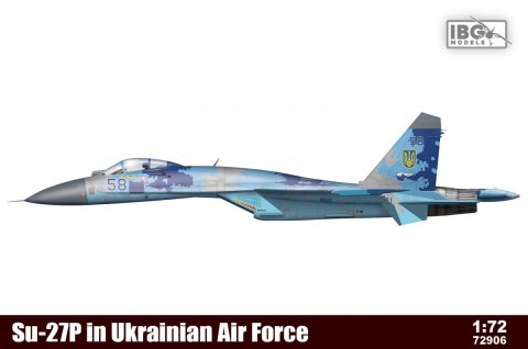 Model plastikowy Su-27P in Ukrainian Air Force 1/72 Ibg