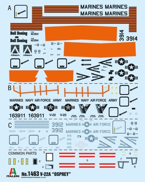 Model plastikowy V-22A Osprey 1/72 Italeri