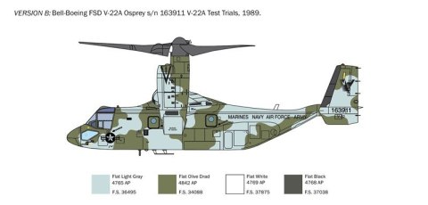 Model plastikowy V-22A Osprey 1/72 Italeri