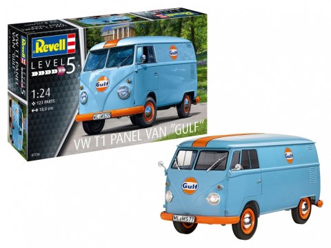 Model plastikowy VW T1 Panel Van - Gulf Decoration 1/24 Revell